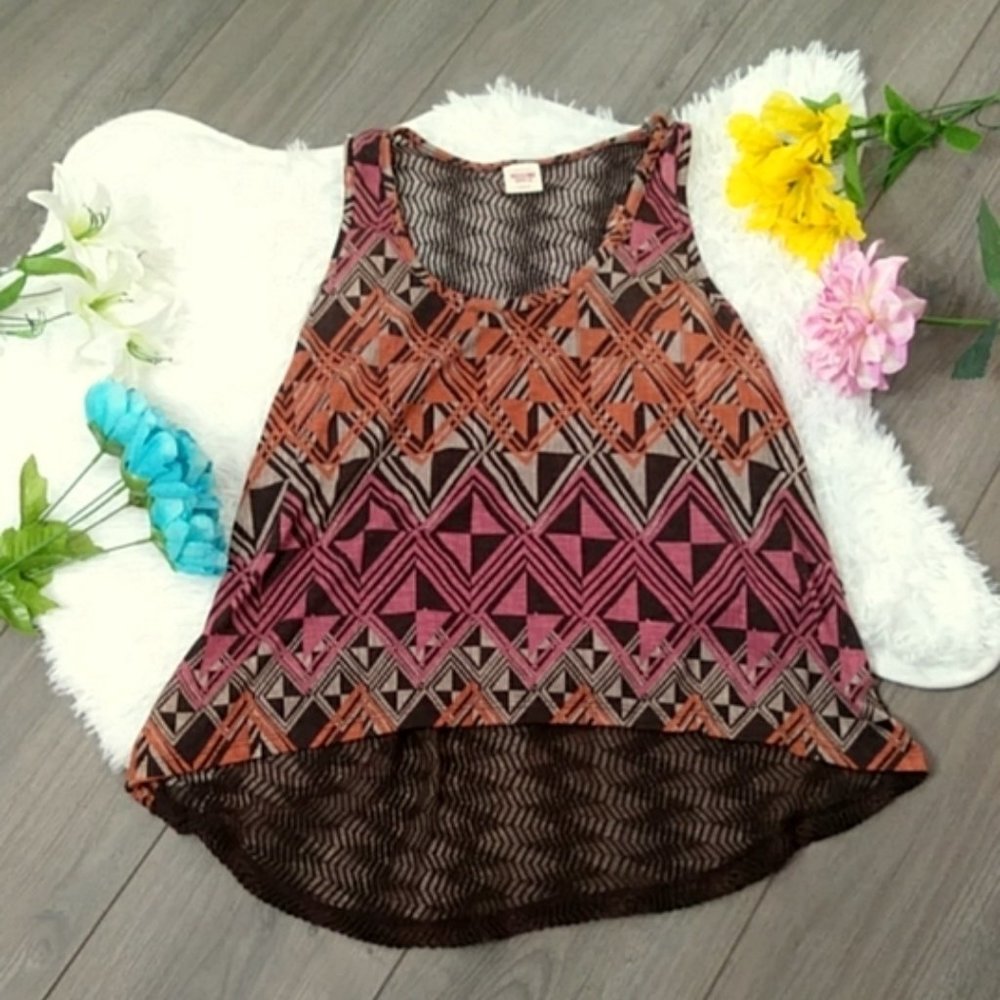 2/$24 Mossimo Aztec Print Tank Top